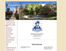 Tablet Screenshot of caldwell-nj.com